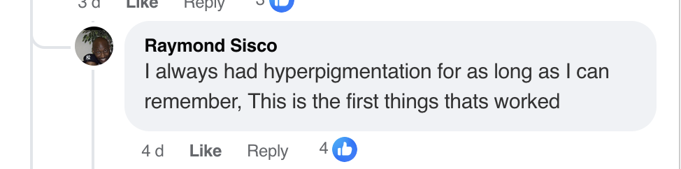 Customer comment about Southern Method skincare results 2